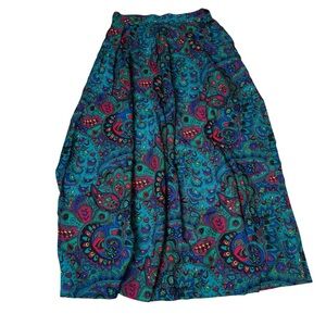 Vintage Danielle B skirt floral Paisley